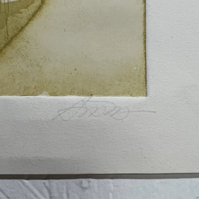 Paper 1990s Abstract Modern Signed Color Artwork on Paper For Sale - Image 7 of 8