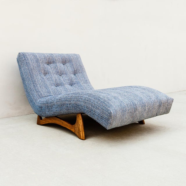 Restored 1960s Mid Century Modern Adrian Pearsall Wave Chaise Lounge, Attributed For Sale - Image 11 of 11