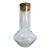 Vintage Scandinavian Modern Glass Decanter With Cork Stopper For Sale