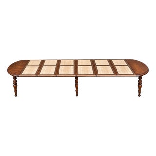Louis-Philippe Style Extendable Oval Table in Oak, 1800s For Sale
