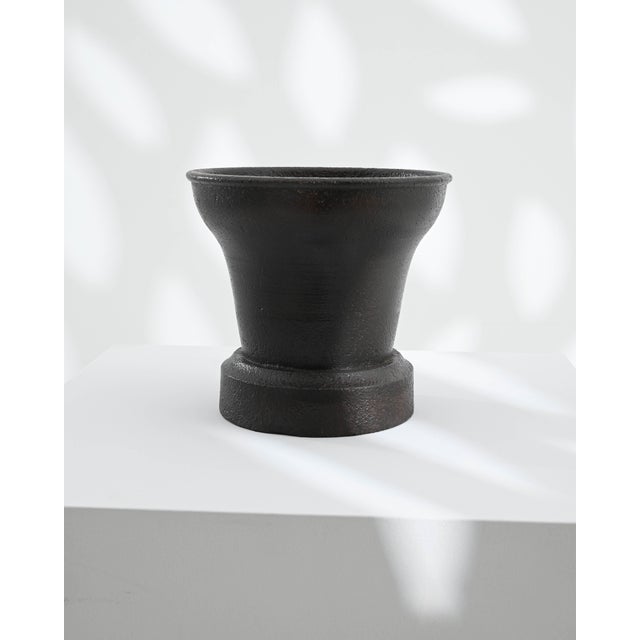 Rustic 19th Century French Cast Iron Mortar For Sale - Image 3 of 18