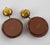 Fabrice Paris Taupe and Silver Resin Dangle Clip Earrings For Sale In Atlanta - Image 6 of 9