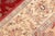 Textile Shabby Chic Medallion 1990's Pak-Persian Red/Ivory Wool Rug - 6'2'' X 9'3'' For Sale - Image 7 of 9