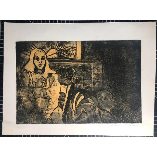 Etching by Atlanta artist Adrienne Anderson (1949-2020). Anderson earned her MFA from University of Georgia and taught at...
