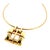 Contemporary Vintage Tiffany & Co. 18k Gold Buckle Style Pendant With Omega Wire Chain For Sale - Image 3 of 8