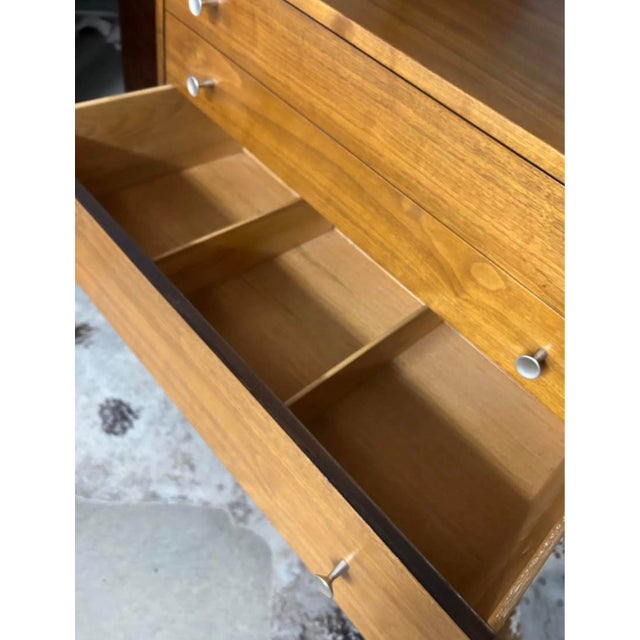 Taupe 1960s Danish Modern Chest For Sale - Image 8 of 9
