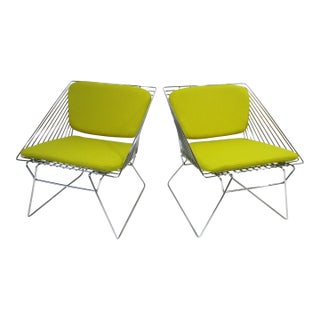 Verner Panton Chrome Grid Chairs for Fritz Hansen Denmark For Sale