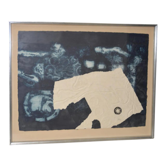 Antoni Clavé "Signes et ficelle" Carborundum Etching w/ Aquatint c.1970 For Sale