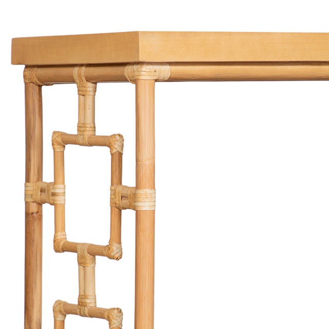 Transitional Sobe Console, Natural For Sale - Image 3 of 8