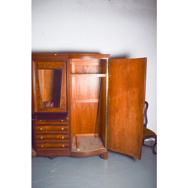 Wooden Sacristy Wardrobe with Central Oratory, 1930 For Sale - Image 10 of 13