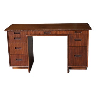 Henredon Taliesin Desk in Mahogany by Frank Lloyd Wright for Heritage, USA, 1950s For Sale