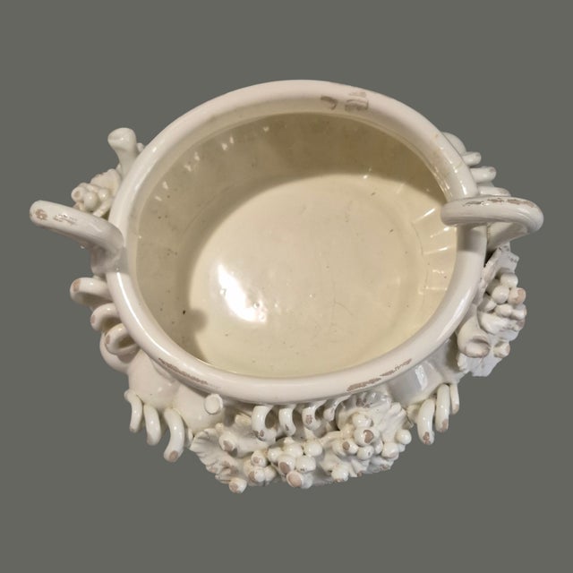 Tuscan Italian Ceramiche i.m.a Grape Vine Center Piece Bowl Cache Pot Planter For Sale - Image 10 of 17