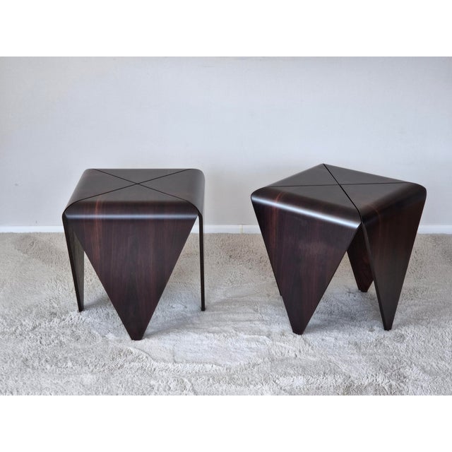Rosewood Petalas Side Tables from Jorge Zalszupin, Set of 2 For Sale - Image 18 of 18