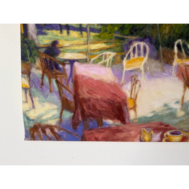 1990s 1997 Ricardo Blaseotto “Bar Champs Elysees” Oil on Canvas Painting – Unframed For Sale - Image 5 of 12