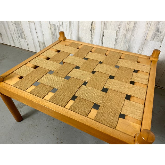 Wood 1970s "Tremme" Ottoman Attributed to Børge Mogensen for Fritz Hansen - Set of 2 For Sale - Image 7 of 13