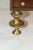 French Walnut and Bronze Bar Cabinet With Hand-sculpted Bronze Handles and Legs For Sale - Image 3 of 7