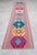 Hand Woven Silk Runner Rug . Full Tribal Design Hallway Colorful Runner Rug New - 2′7″ X 14′3″ For Sale - Image 6 of 15