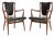 Vintage Carver Armchairs by Andrew Milne, 1950s, Set of 2 For Sale