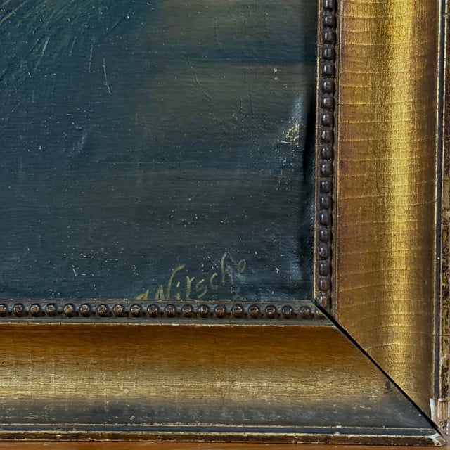 Early 20th Century Antique Folk Art Portrait of a Horse, Signed (Oil on Board) For Sale - Image 5 of 6