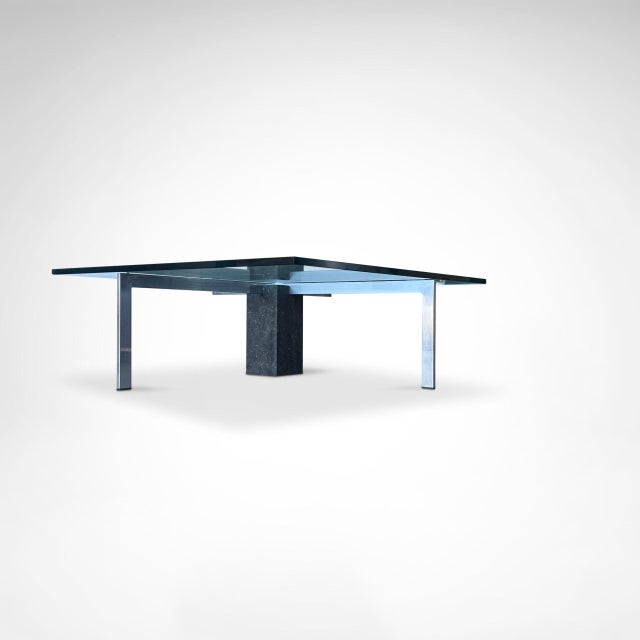 KW1 Coffee Table in Glass and Granite by Hank Kwint for Metaform, 1980s For Sale - Image 4 of 8
