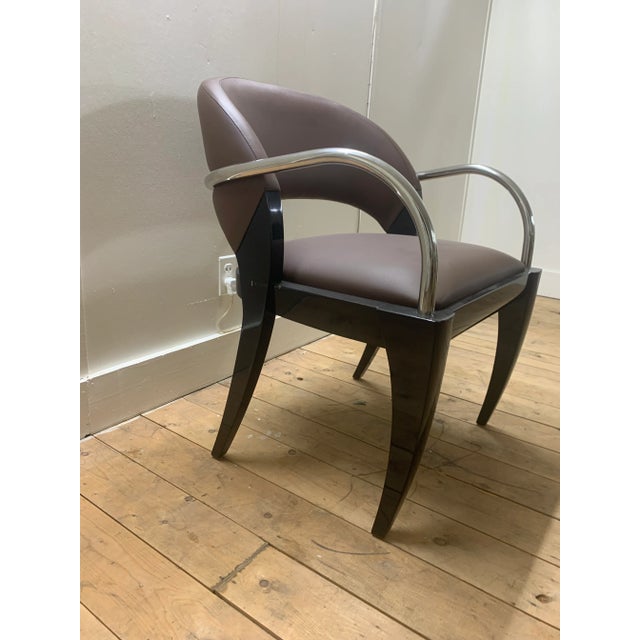 Modern Brueton Willow Side Chair For Sale - Image 3 of 4
