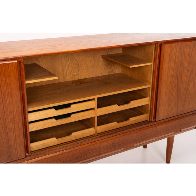 Teak Highboard by Henning Kjaernulf for Vejle Stolefabrik, Denmark, 1960s For Sale - Image 13 of 18
