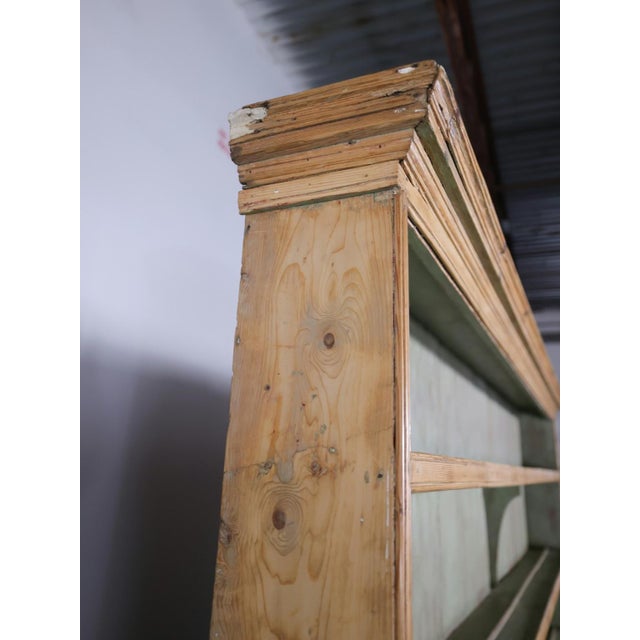 Late 19th Century Monumental 10' Antique English Pine Country Kitchen Dresser - Circa 1870 For Sale - Image 5 of 18
