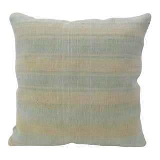 Handmade Striped Kilim Pillow Cover For Sale