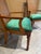 Thomasville Pair of Mid-Century Transitional Cane Back Armchairs in Everfast Billaird Green Chenille (Thomasville Ceremony Style) - Set of 2 For Sale - Image 4 of 12