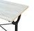 Matthew Izzo Home Avignon Long Lightly Distressed White Oak and Cast Iron Table For Sale In New York - Image 6 of 7