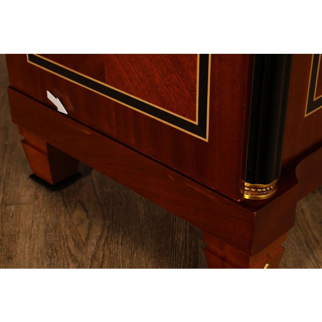 Infinity Furniture Neoclassical Style Mahogany Tall Chest For Sale - Image 16 of 18