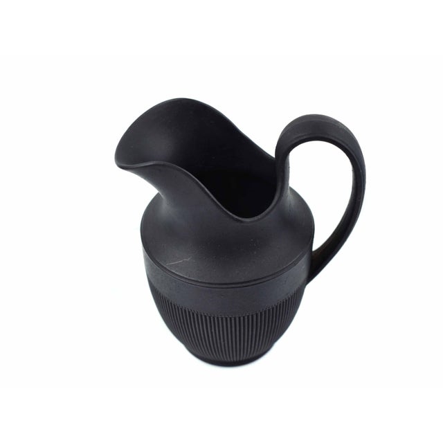 1950s Mid-Century Modern West German Black Basalt Small Pitcher by Greil For Sale - Image 4 of 6