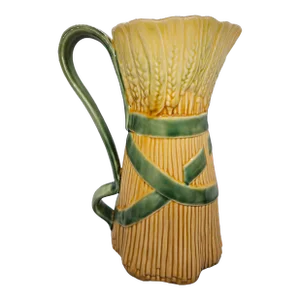 Bordallo Pinheiro Wheat Ears Ceramic Pitcher