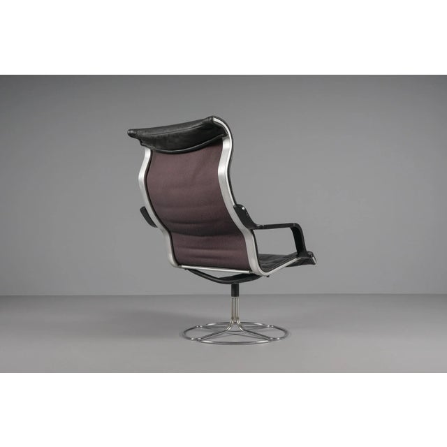 1960s Scandinavian Leather Armchair in the style of Arne Fribytter, 1960s For Sale - Image 5 of 7