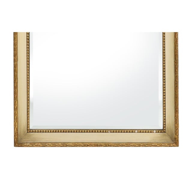 1950s Vintage Napoleon III Style Mirror in Wood with Facet Cut Mirror, 1950s For Sale - Image 5 of 12