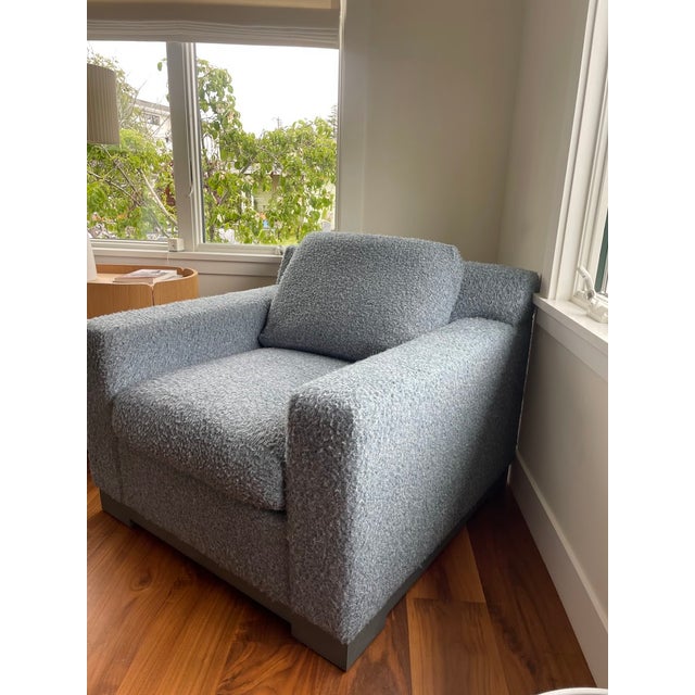 Rene Cazares Blue Club Chairs For Sale In San Francisco - Image 6 of 15