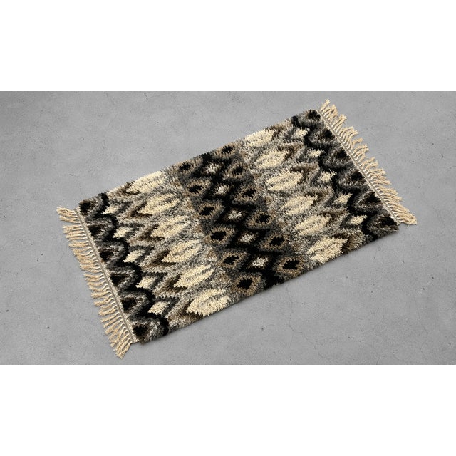 Mid-Century Modern Mid Century Modern Scandinavian Rya Rug / Carpet, C. 1960's For Sale - Image 3 of 10