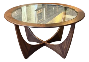 Mid Century Modern "Astro" Base Coffee Table in Rosewood by G-Plan, Uk c.1960