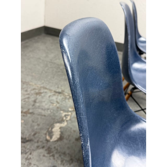 Charles + Ray Eames for Herman Miller Molded Fiberglass Chairs, Set of Four For Sale - Image 10 of 12