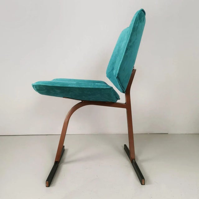 Vintage Italian Dining Chairs from Saporiti Italia, 1980s, Set of 4 For Sale - Image 3 of 8