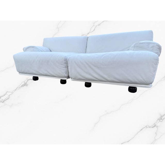 1980s Fiandra 2-Seater Sofa by Vico Magistretti for Cassina, 1970s, Set of 2 For Sale - Image 5 of 16