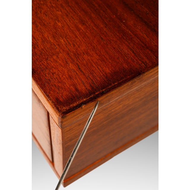 Rare Set of Two (2) Matching Danish Modern Flip-Top Executive Desks in Teak by Peter Løvig Nielsen, Denmark, C. 1960s For Sale - Image 15 of 18