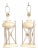 Neoclassical Style Vintage Pair of Travertine Table Lamps For Sale