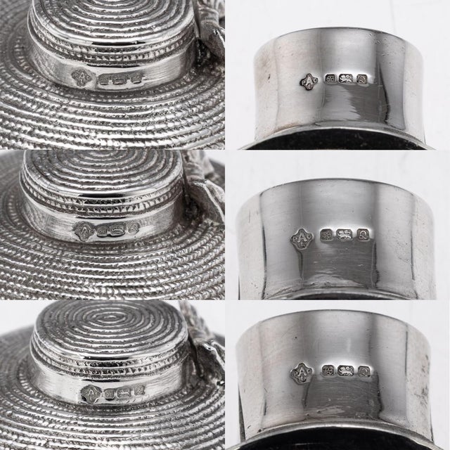 20th Century Silver Menu Holders from Asprey & Co, 1990s, Set of 7 For Sale - Image 11 of 12