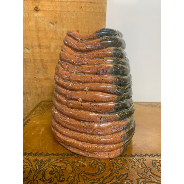 Folk Art Vintage Coiled Ceramic Folk Art Vessel For Sale - Image 3 of 6