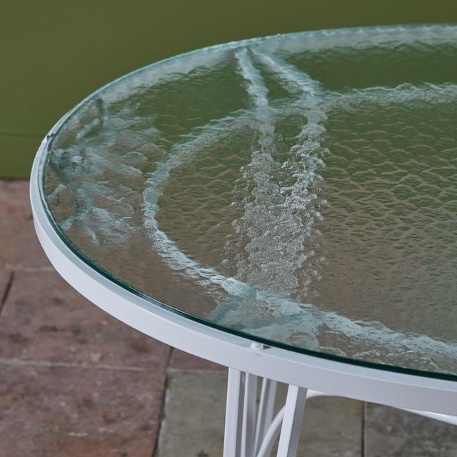 White Russell Woodard Pinecrest Patio Dining Set For Sale - Image 8 of 12