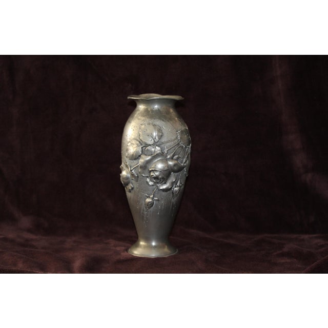 Flower Vase with Roses Decoration, 1920s For Sale - Image 15 of 15