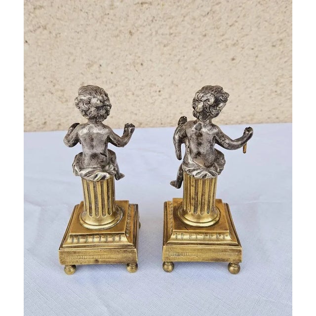 Bronze Putti Pair, 1830, Set of 2 For Sale - Image 3 of 11