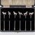 Antique 20th century george v solid silver set of six cocktail picks, mounted with cast models of various dog breeds. The...