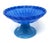 A gorgeous glass pedestal fruit bowl. Measuring 9.5" in diameter and 6" tall, this bowl features a mesmerizing feathered...